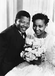 winnie mandela - nelson  mandela - marriage photo